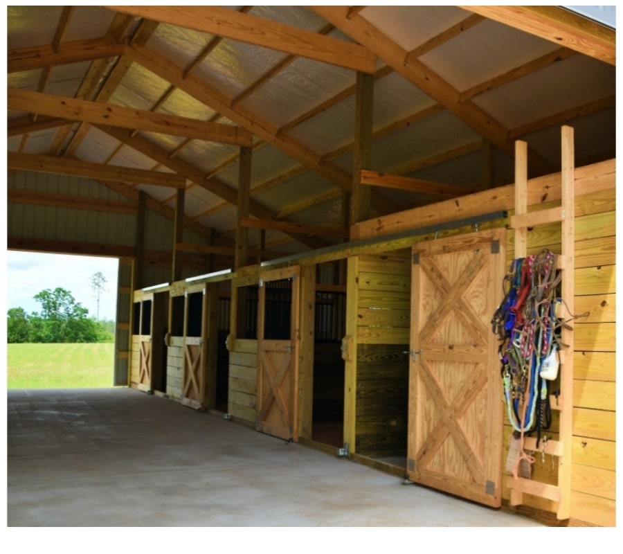 36x48x10 Horse Barn & Equestrian Stall Material
