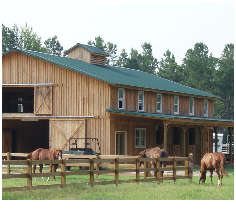 40x80 Horse Barn & Equestrian Post Frame Building